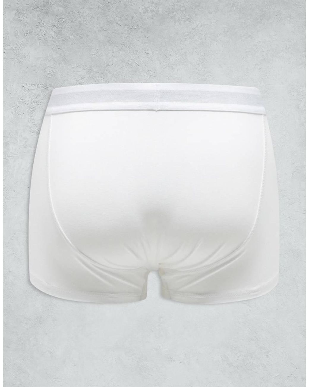 Pack De 5 Calzoncillos De Color Negro, Gris Jaspeado Y Blanco Con Cinturillas Blancas De Topman de hombre de color White