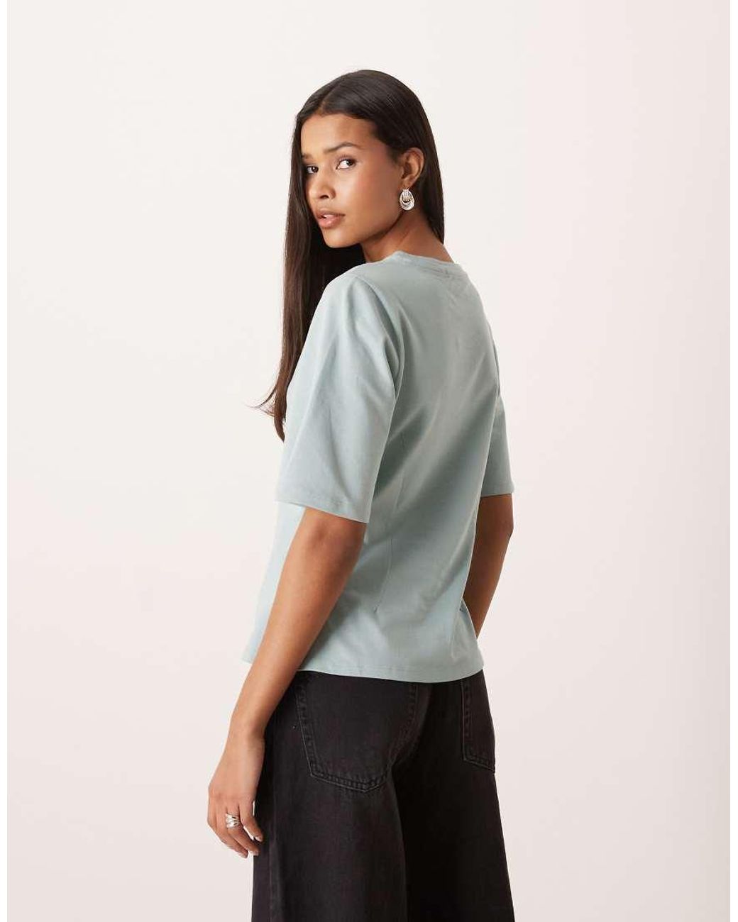 Aware Gray Cinched Waist T-shirt