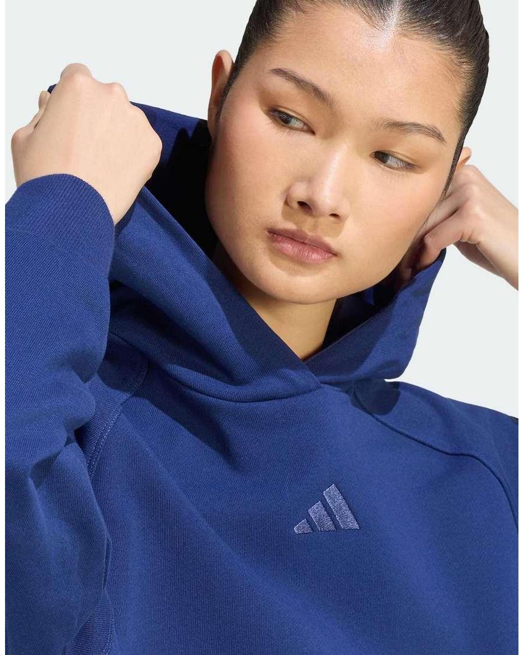 Adidas Originals Blue Adidas Kit Small Logo Hoodie