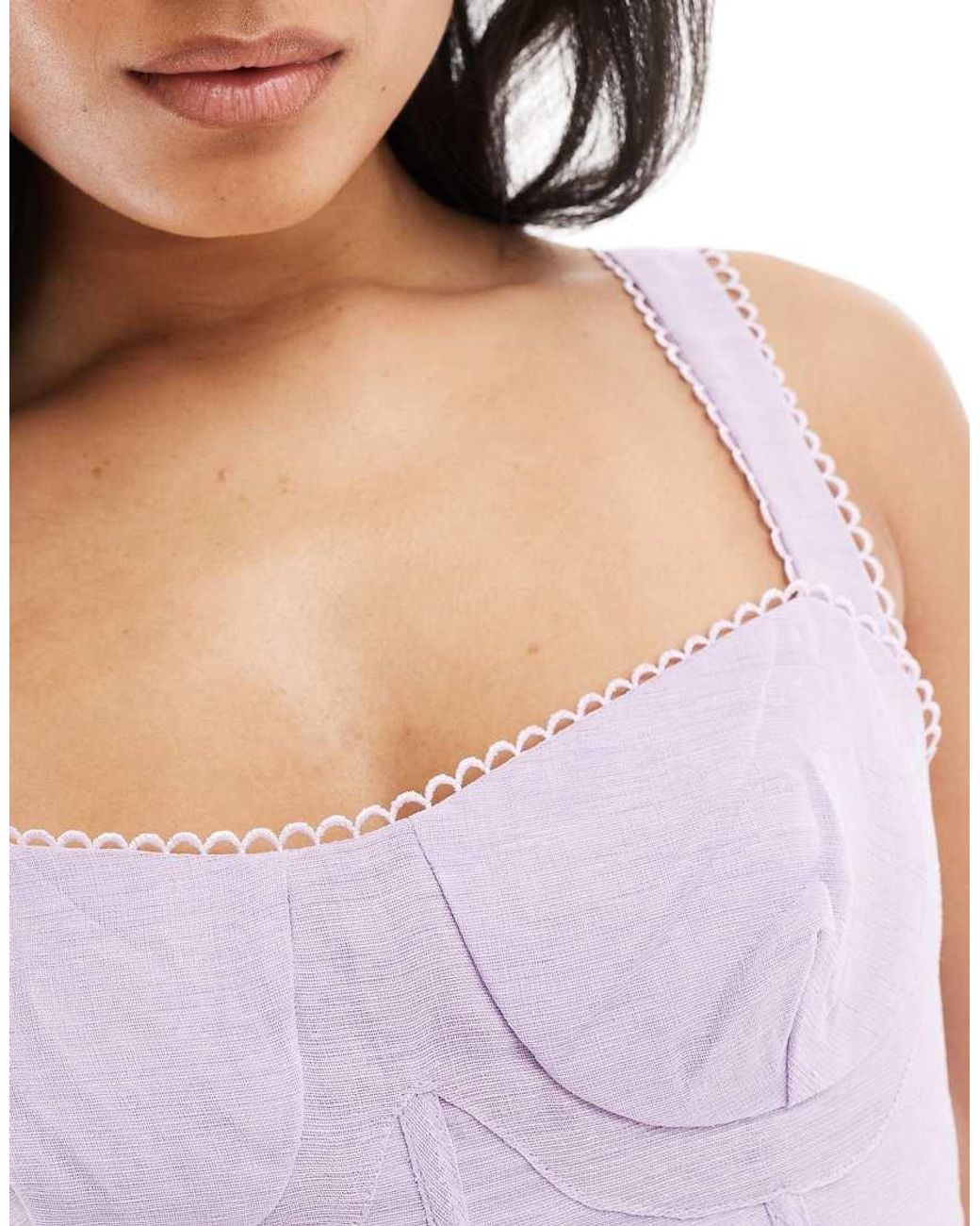 True Decadence Purple Corset Style Mini Dress