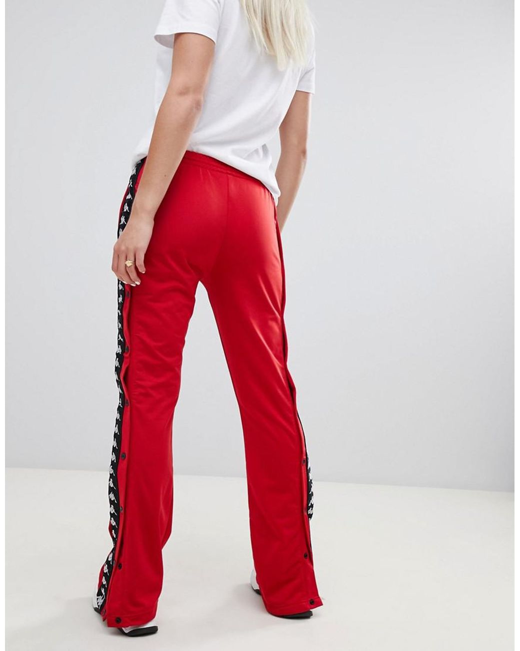 Kappa Popper Tracksuit Pant With Logo 