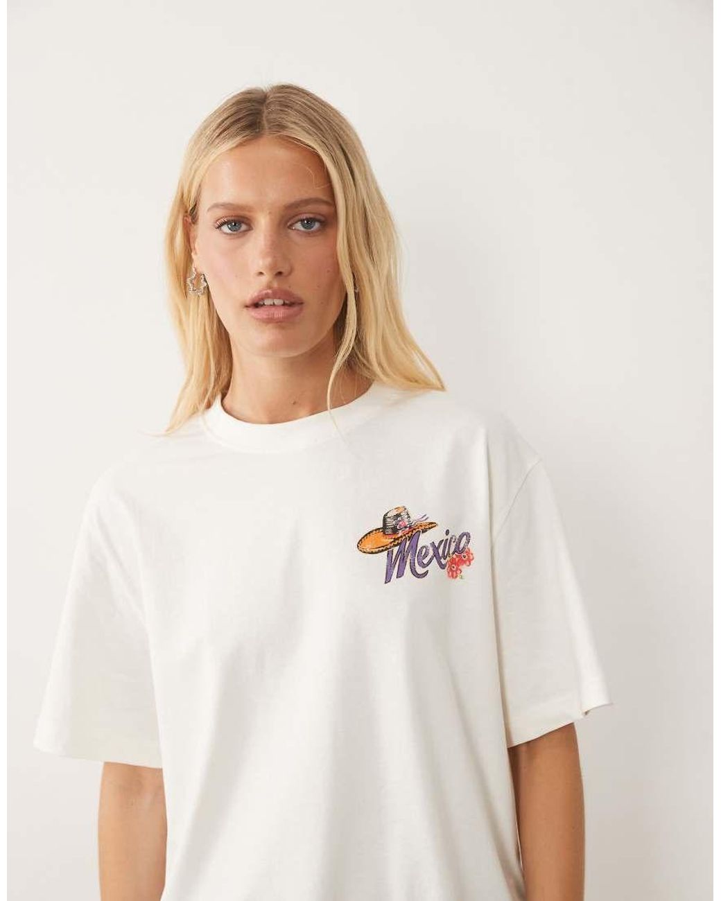 ASOS Multicolor Oversized T-Shirt With Mexico Map Graphic