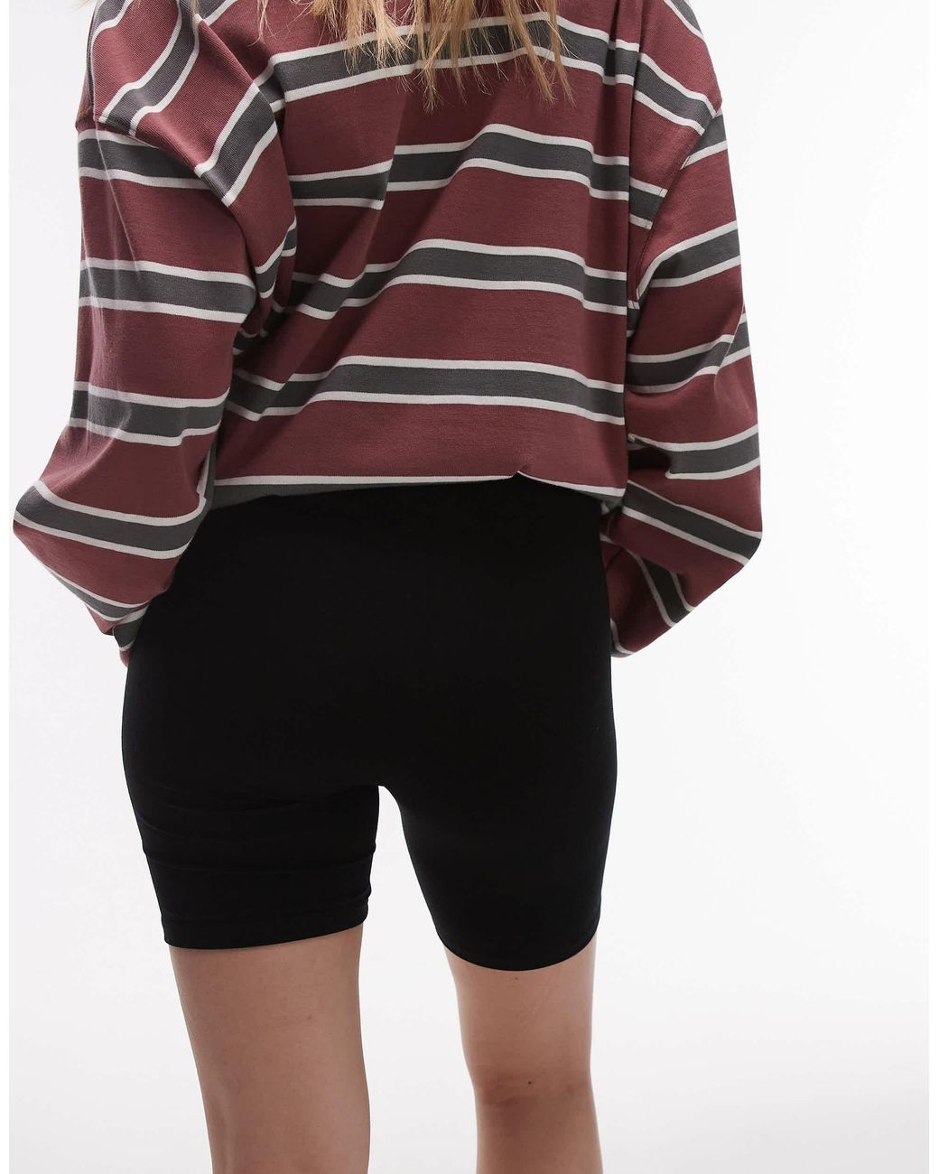 Topshop Unique Black Basic legging Shorts
