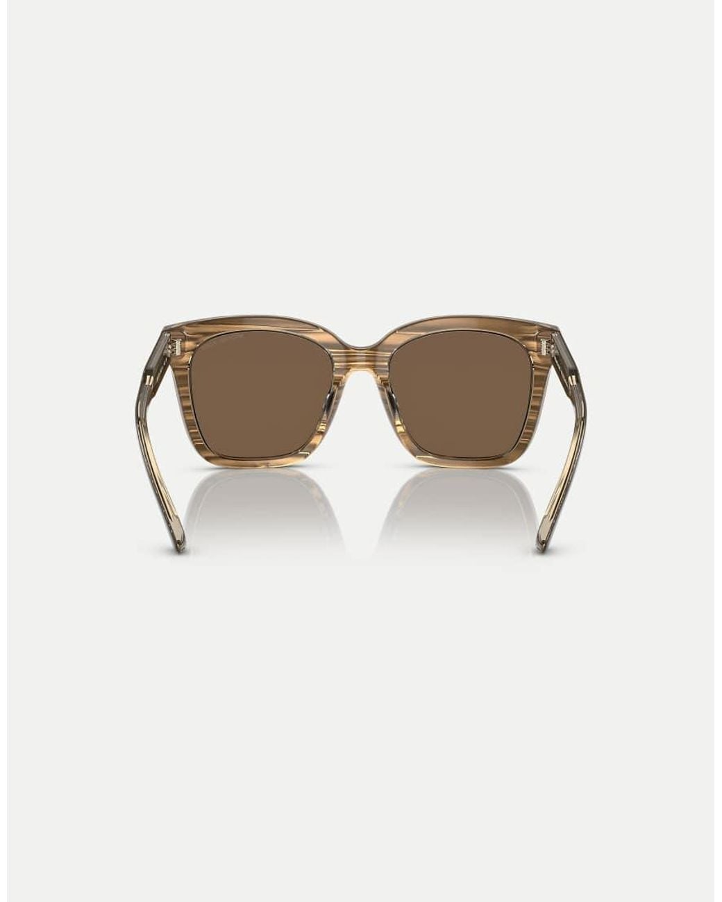 Michael Kors Brown San Marino Square Sunglasses With Lens