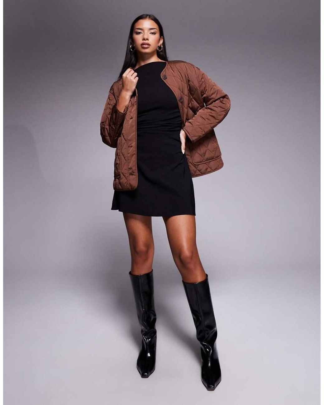 New Look Brown Quilted Jacket