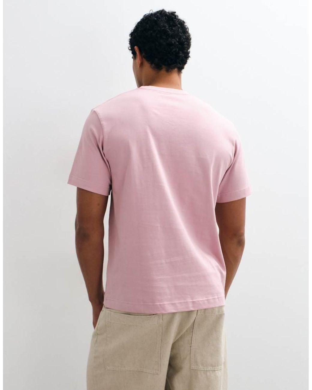 ARKET Pink Heavyweight Jersey T-shirt for men
