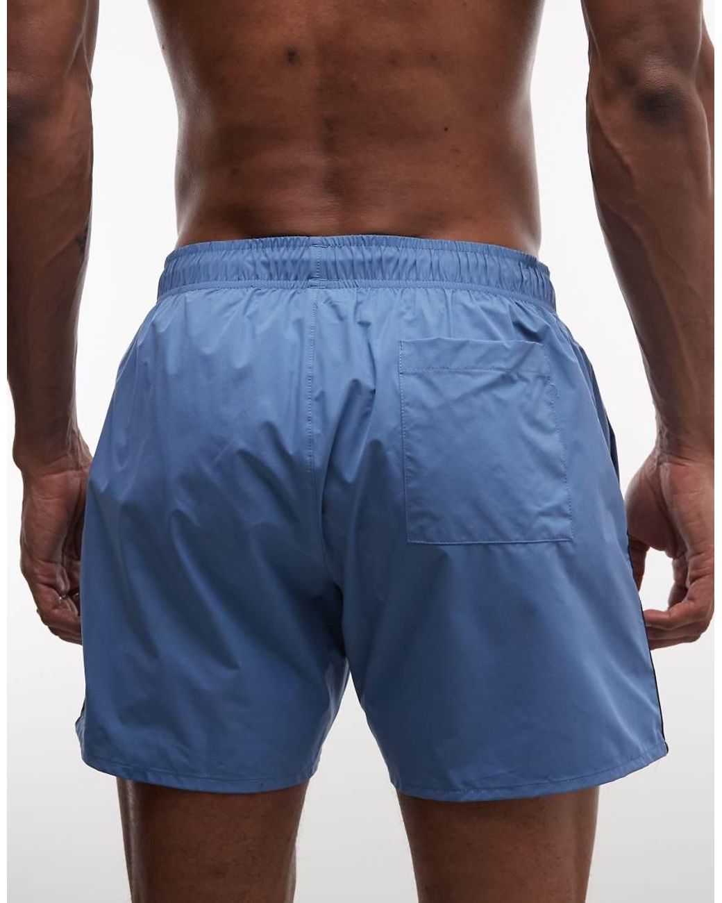Boss Blue Iconic Swim Shorts for men
