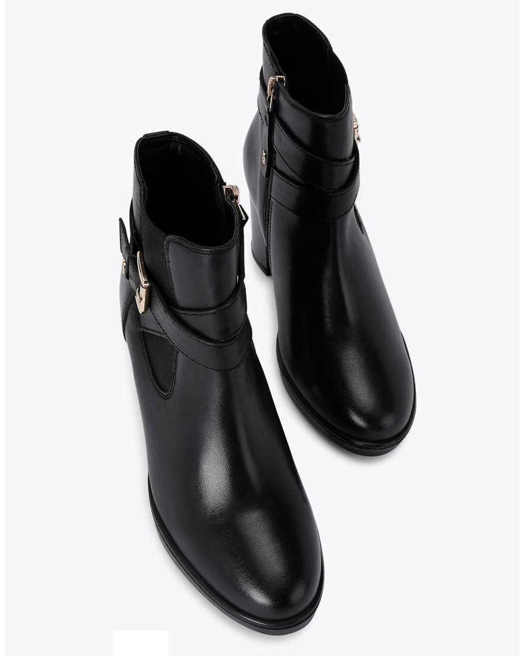 KG by Kurt Geiger Black Sage Mid Ankle Boots