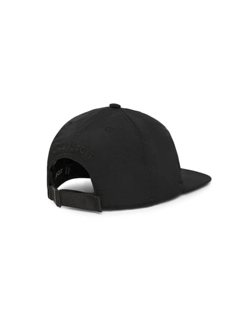 Lyle & Scott Black Headwear Crinkle Nylon Cap for men