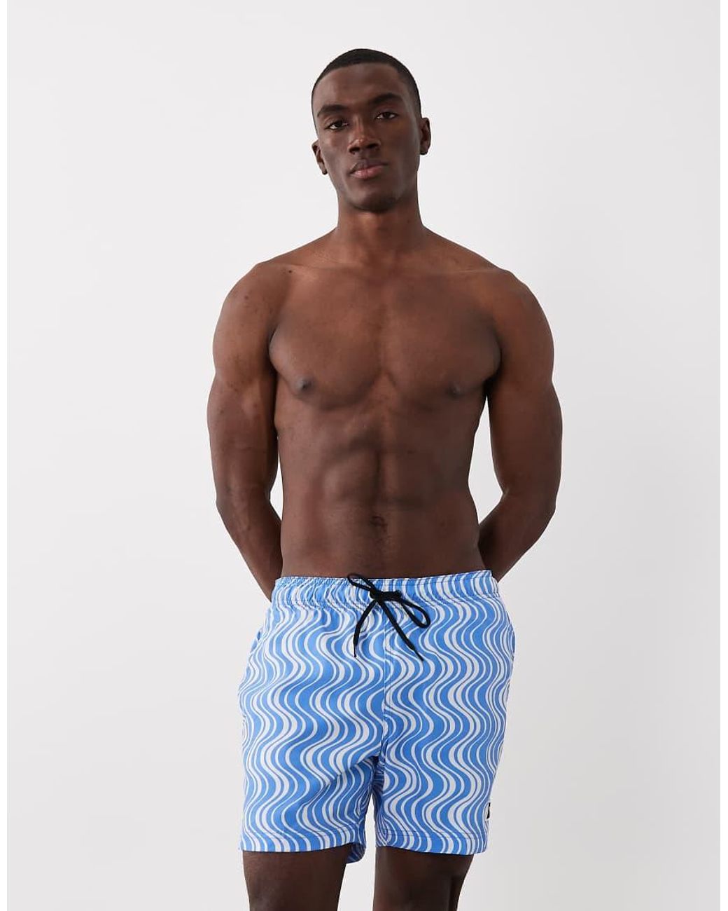 Speedo Blue Printed 16' Redondo Edge Swim Shorts for men
