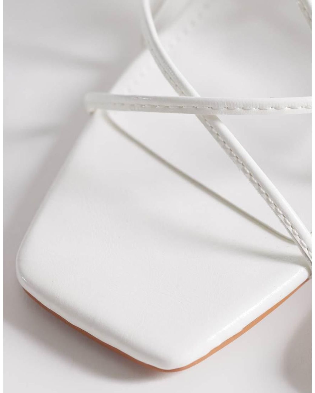 SIMMI White Simmi London Carmela Block Heeled Sandals