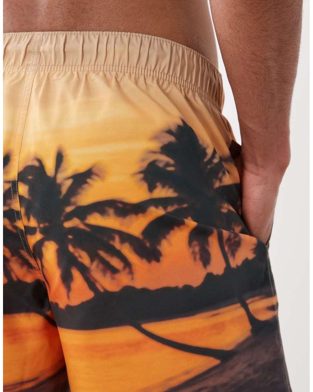 ASOS Orange Swim Shorts for men