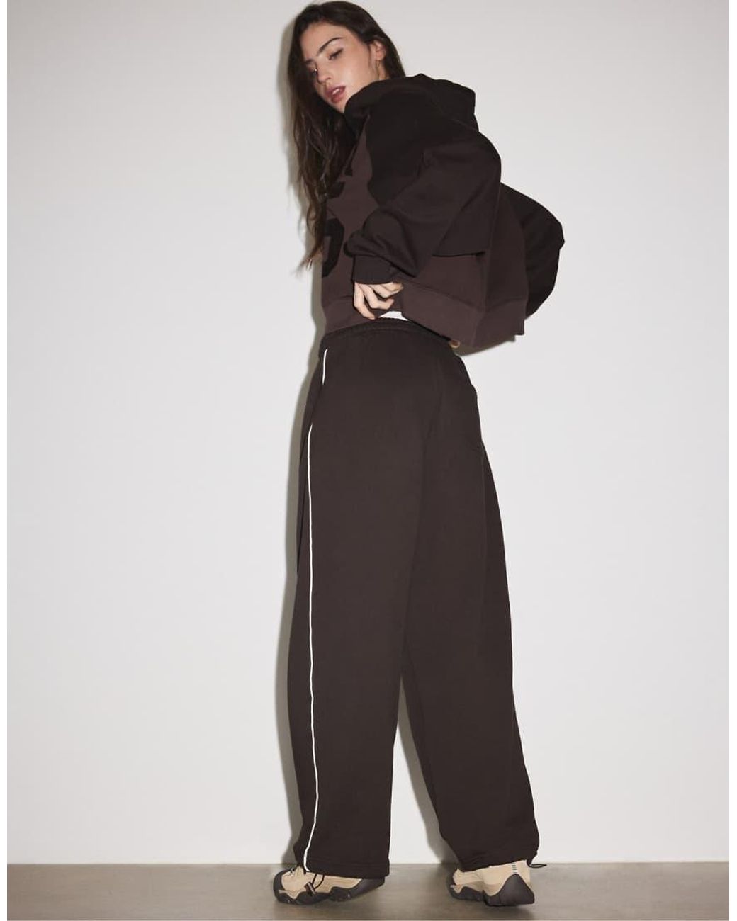 Stradivarius Brown toggle jogger Trousers