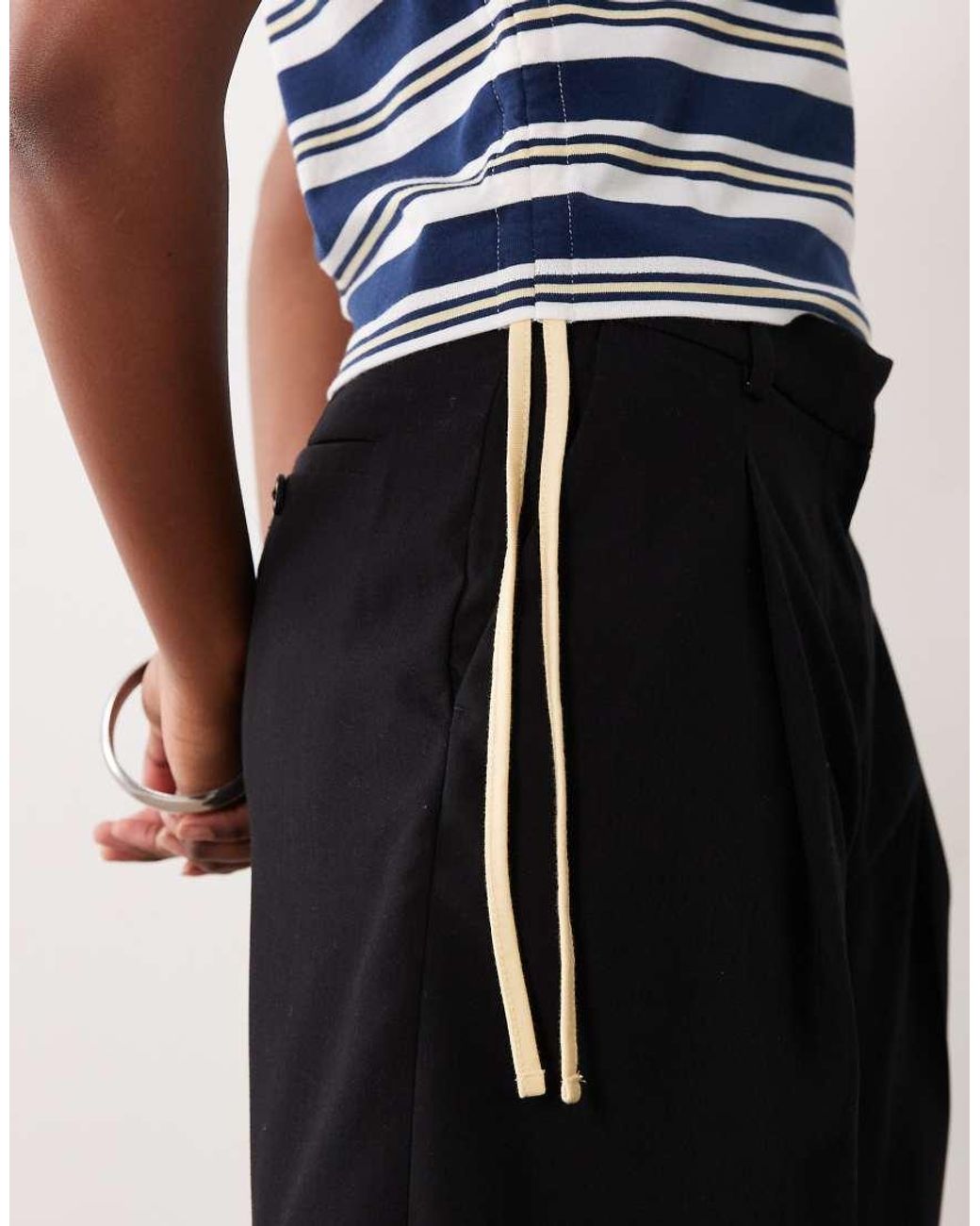 The Frolic Blue Exclusive Cotton Rich Collared Ruched Side Polo Top