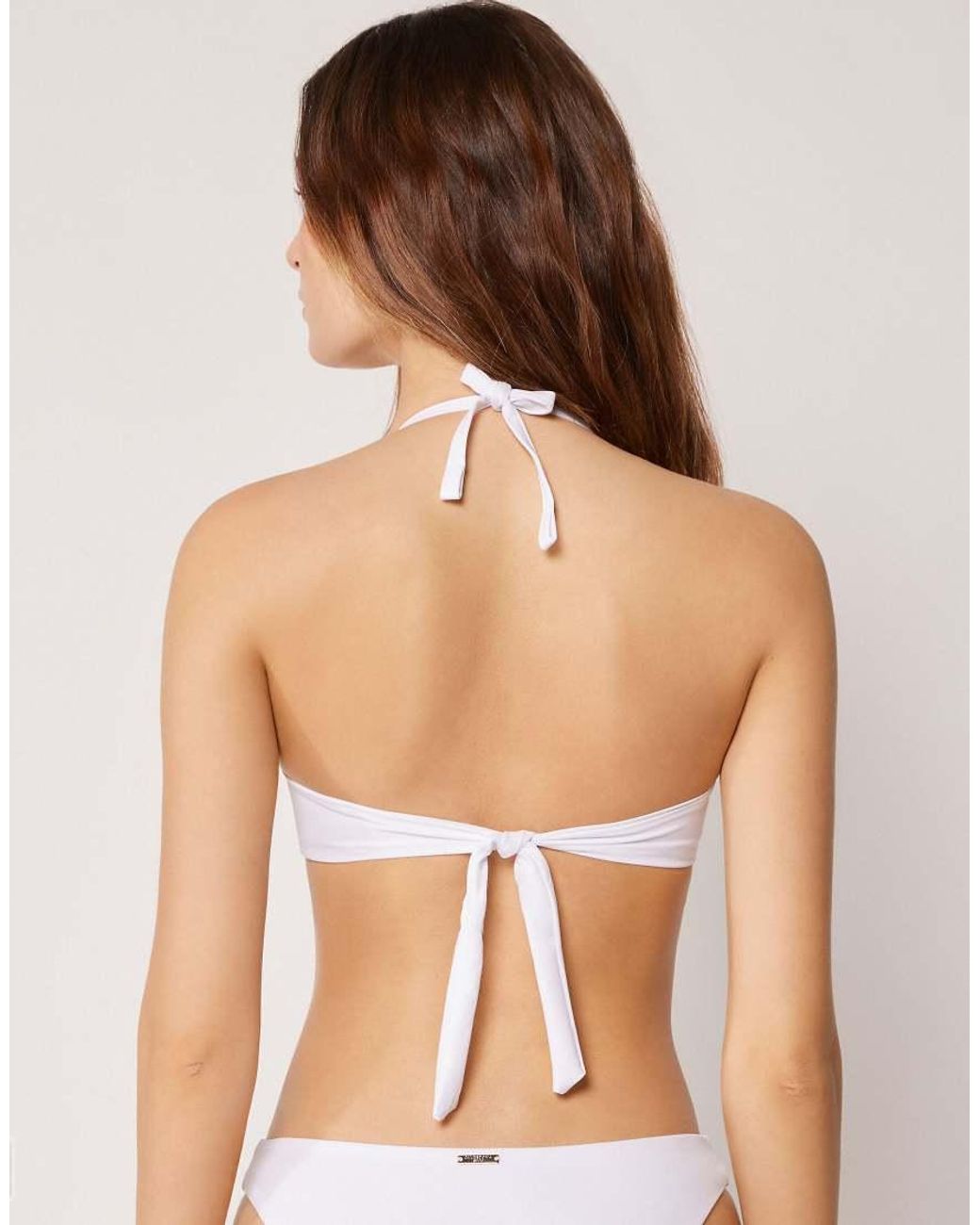 Calzedonia Brown Premium Fit Padded Triangle Bikini Top