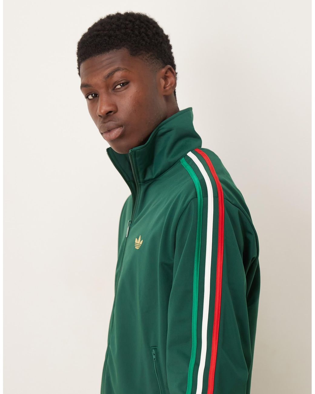 adidas Originals Firebird Track Top in Green for Men | Lyst