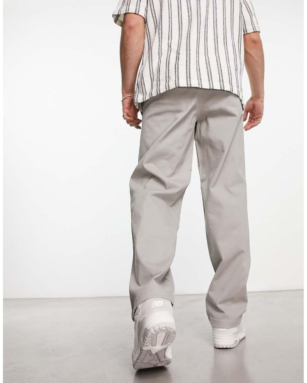 ADPT White Wide Fit Chinos for men