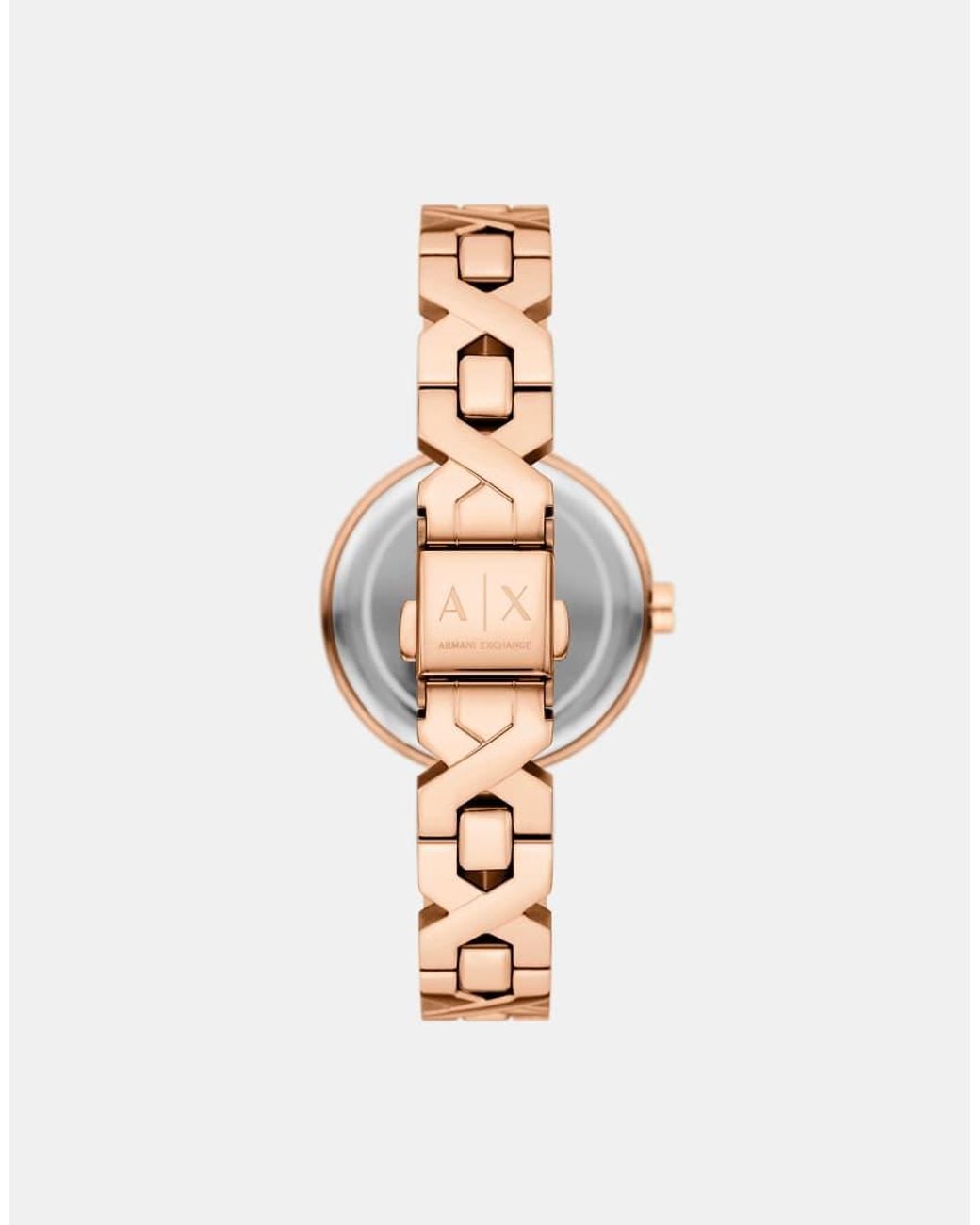 ARMANI EXCHANGE White Quartz/2H Ava, Rose Stainless Steel