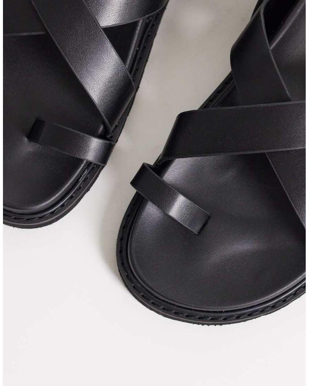 New Look White Toe Loop Multistrap Sandal