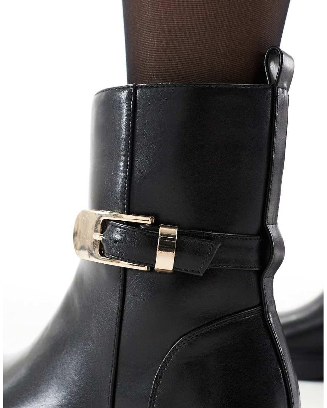 Schuh White Courtney Low Ankle Boots