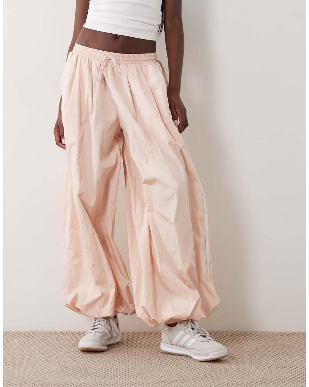 Adidas Originals Pink Nylon Balloon Track Pants