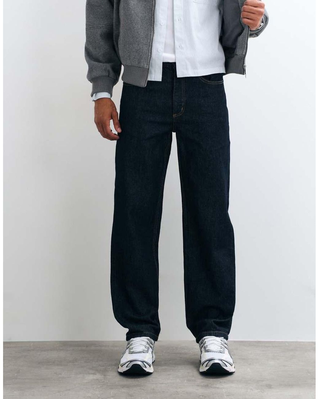 Pull&Bear White baggy Jeans for men