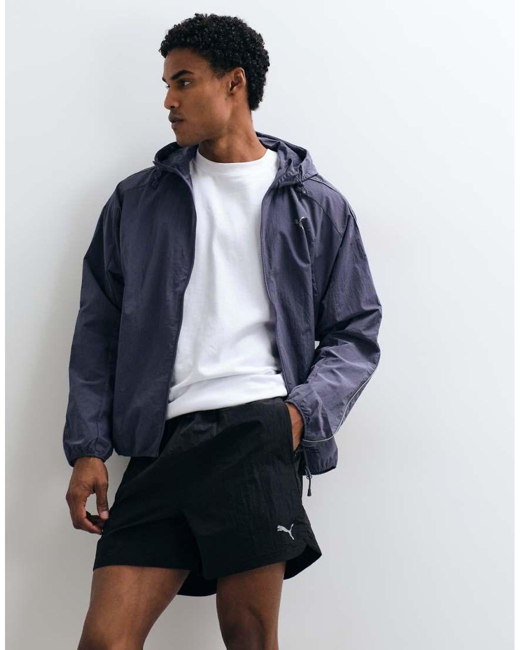 PUMA Blue Run Culture Collective T7 Relaxed 5' Woven Shorts for men