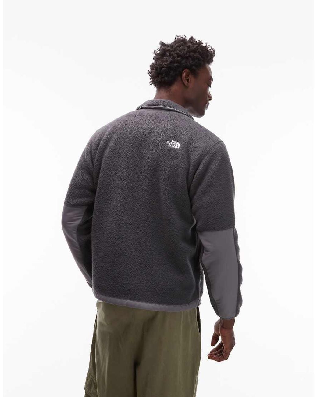 The North Face Gray Yumiori Off Peak Full Zip Colourblock Heavy Fleece Jacket