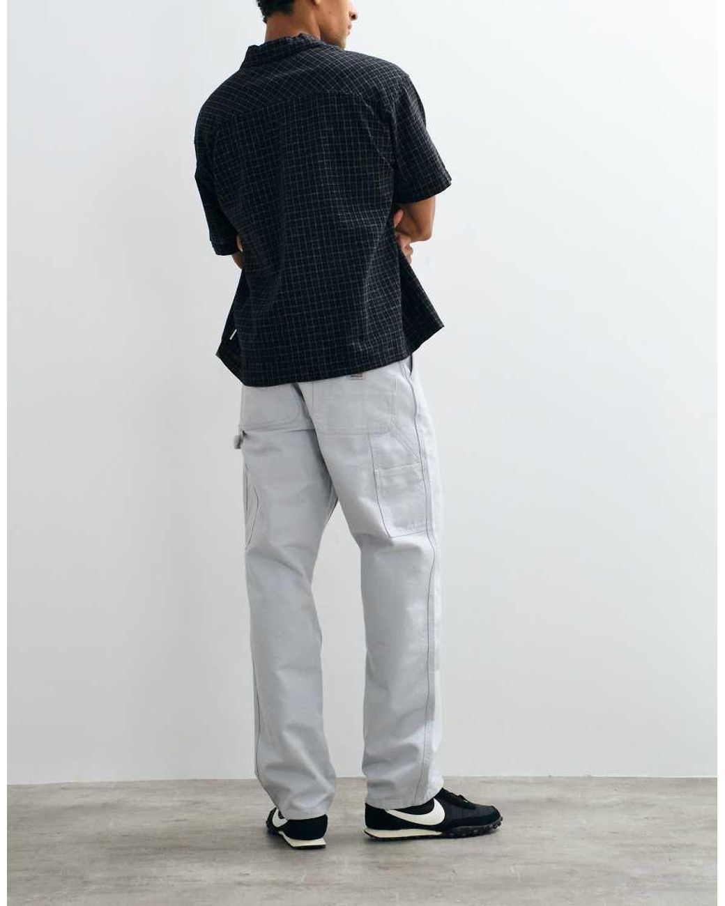 Carhartt Blue Single Knee Loose-Fit Carpenter Trousers for men