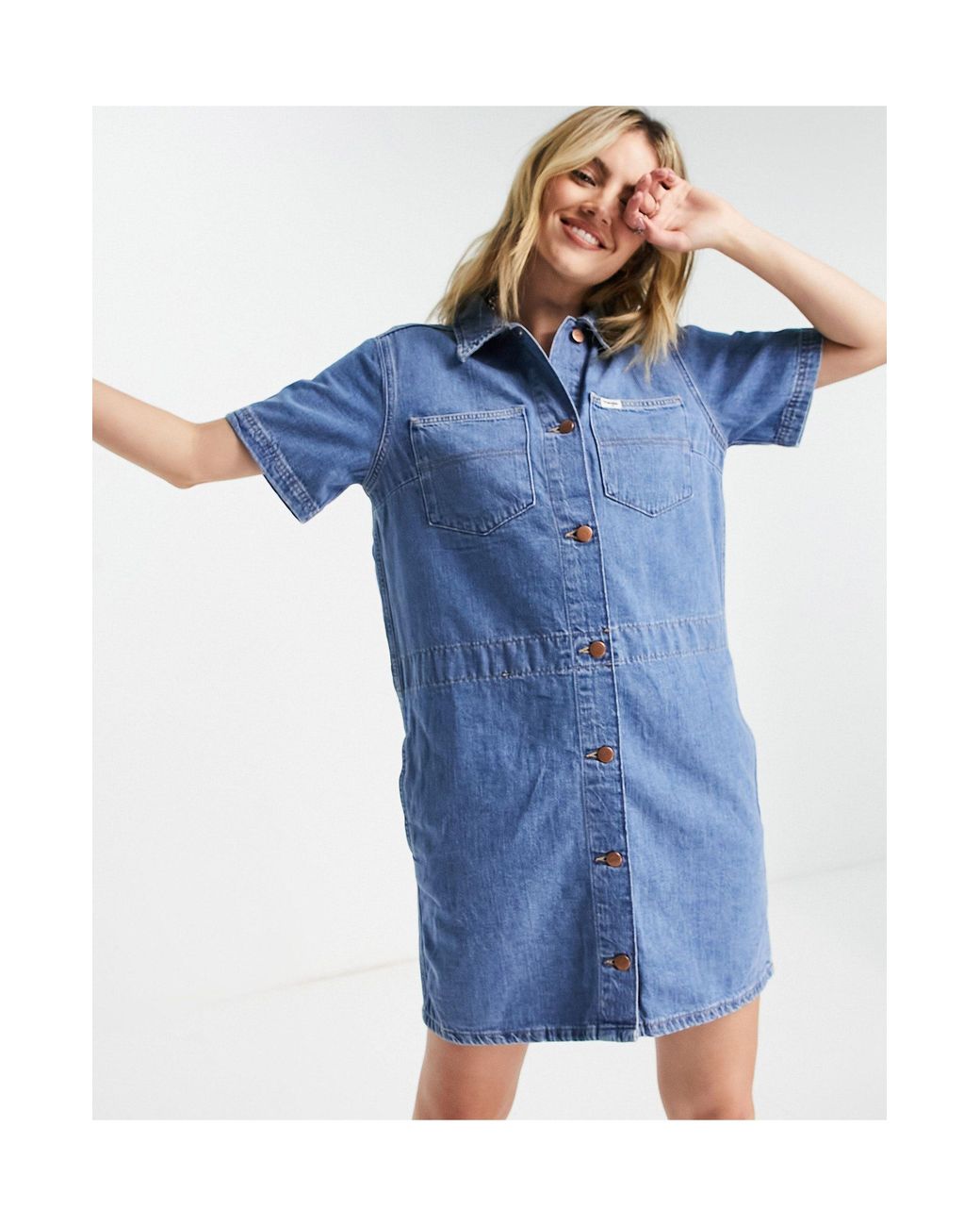 wrangler denim dress