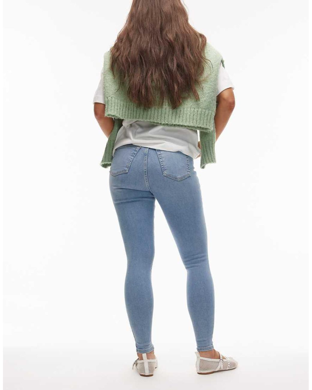 Topshop Hourglass Blue Jamie High Skinny Jean