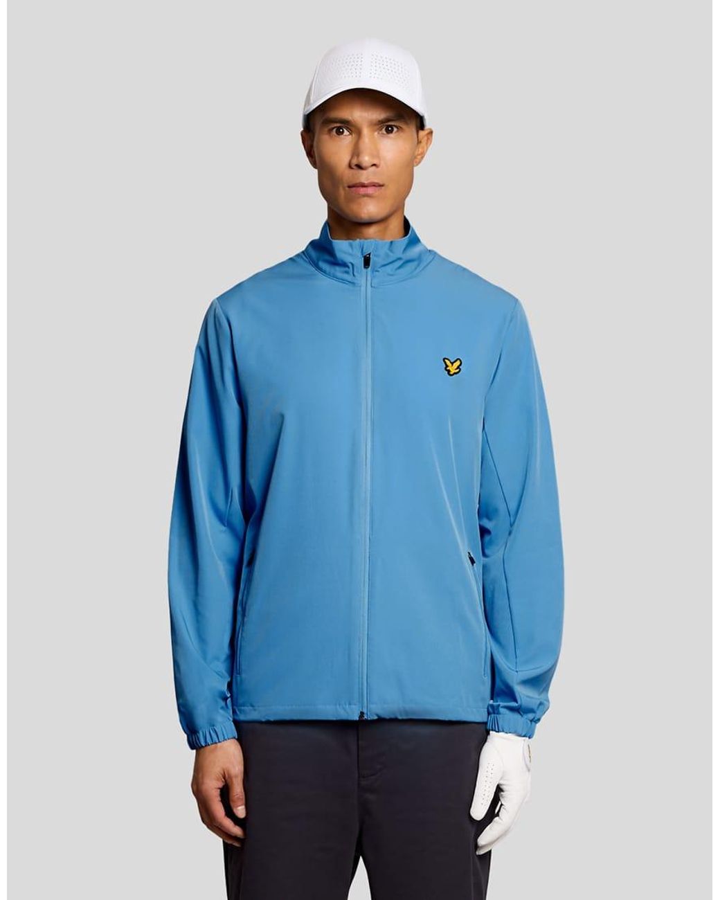 Lyle & Scott Blue Light Jackets Golf Packable Jacket for men