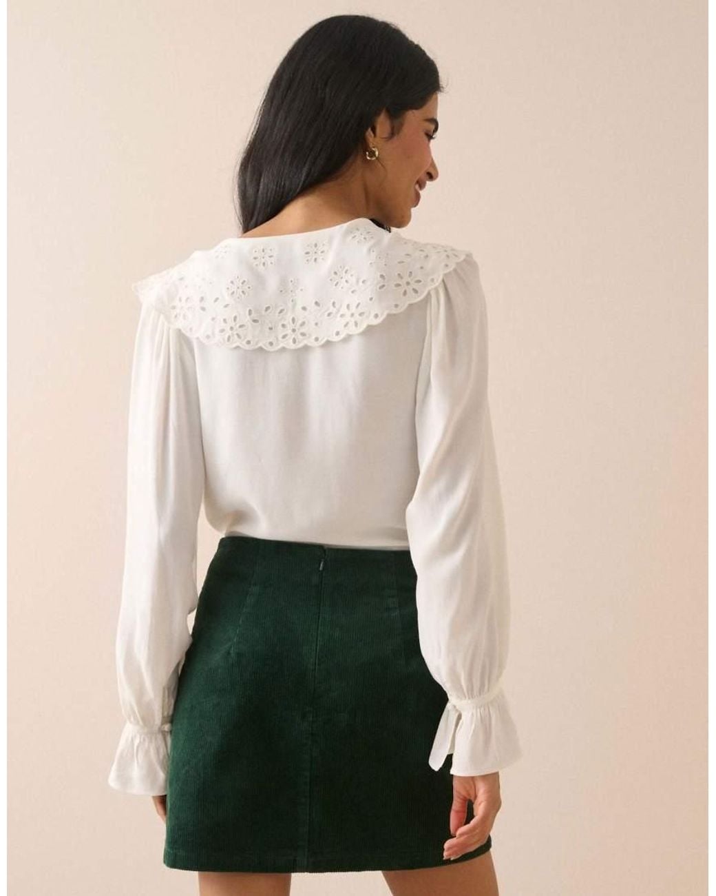 Nobody's Child Natural Cord Patch Pocket Mini Skirt