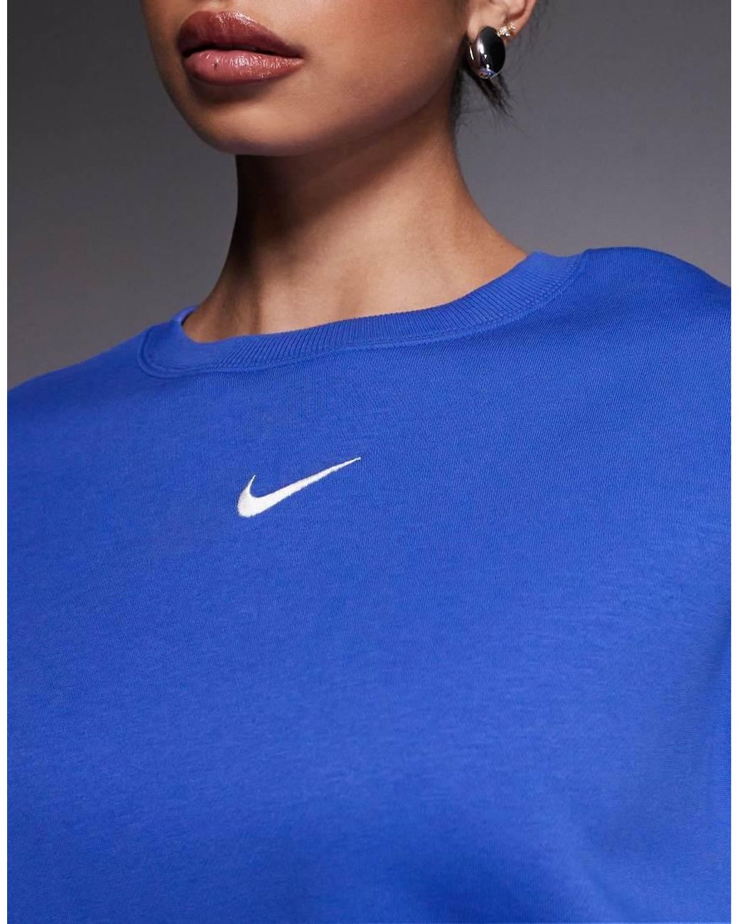 Nike Blue Phoenix Fleece Over-oversized Sweatshirt