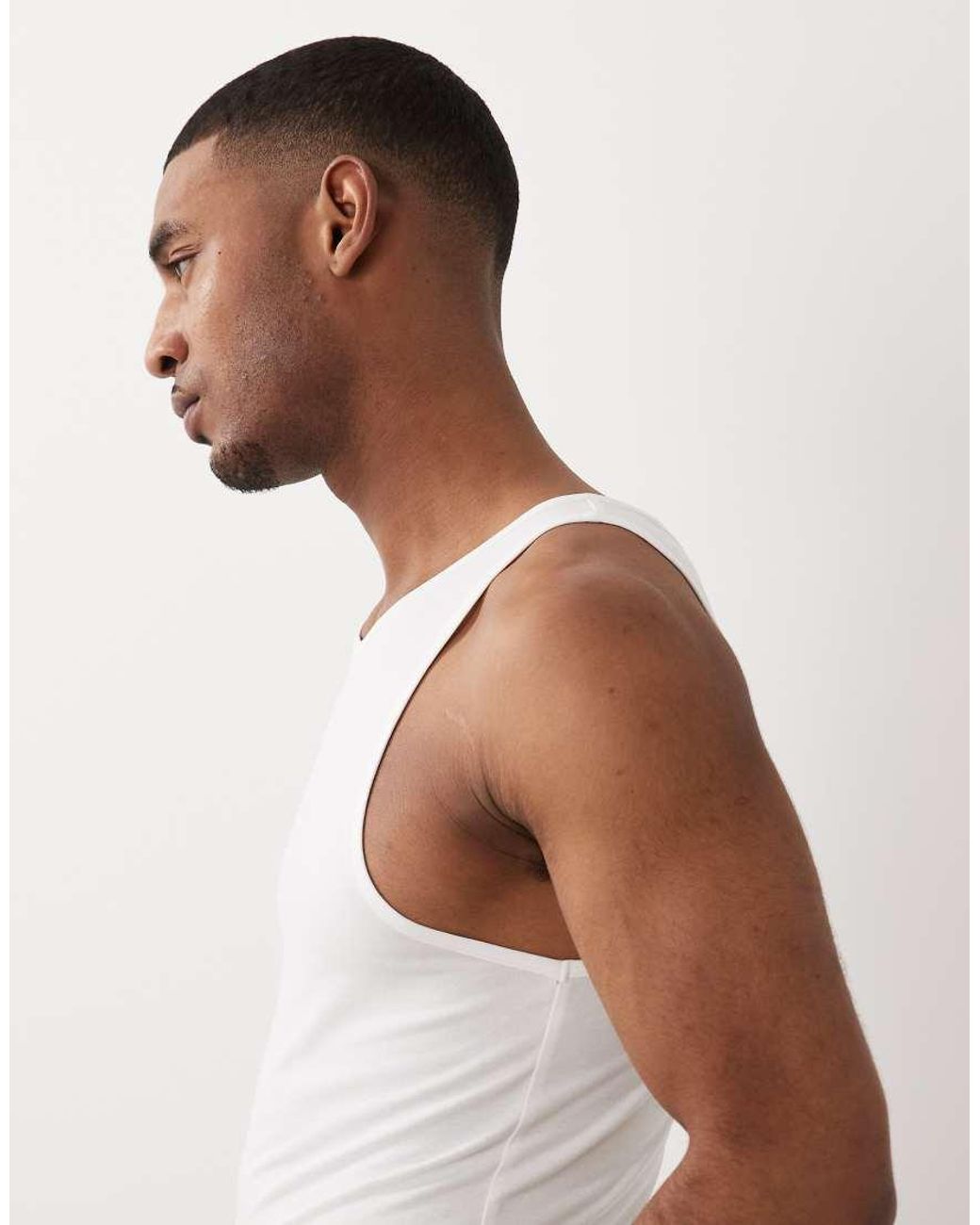 ASOS White Essentials 2-pack Muscle Fit Tank Tops for men