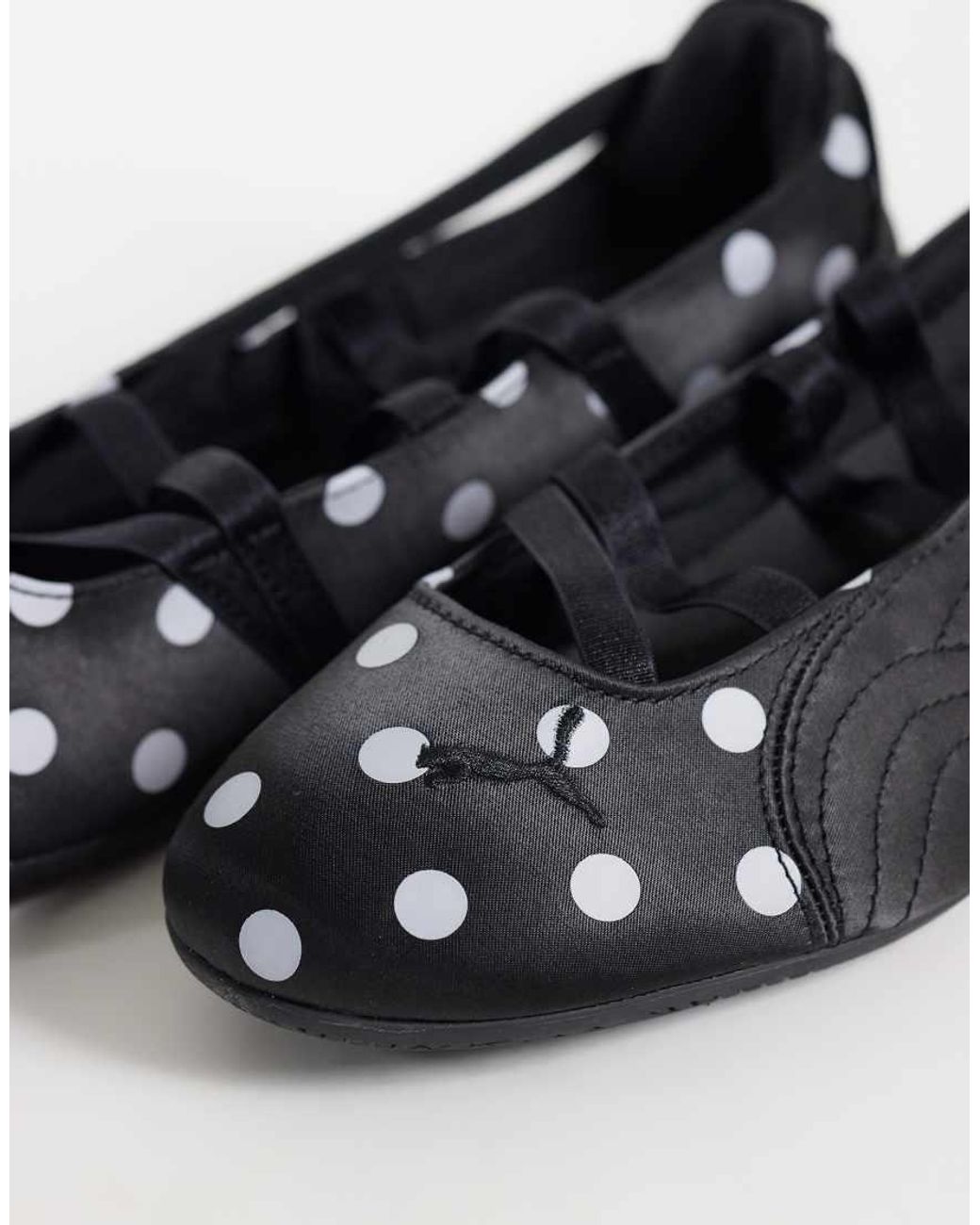 PUMA Black Speedcat Polka Dot Ballet Flats