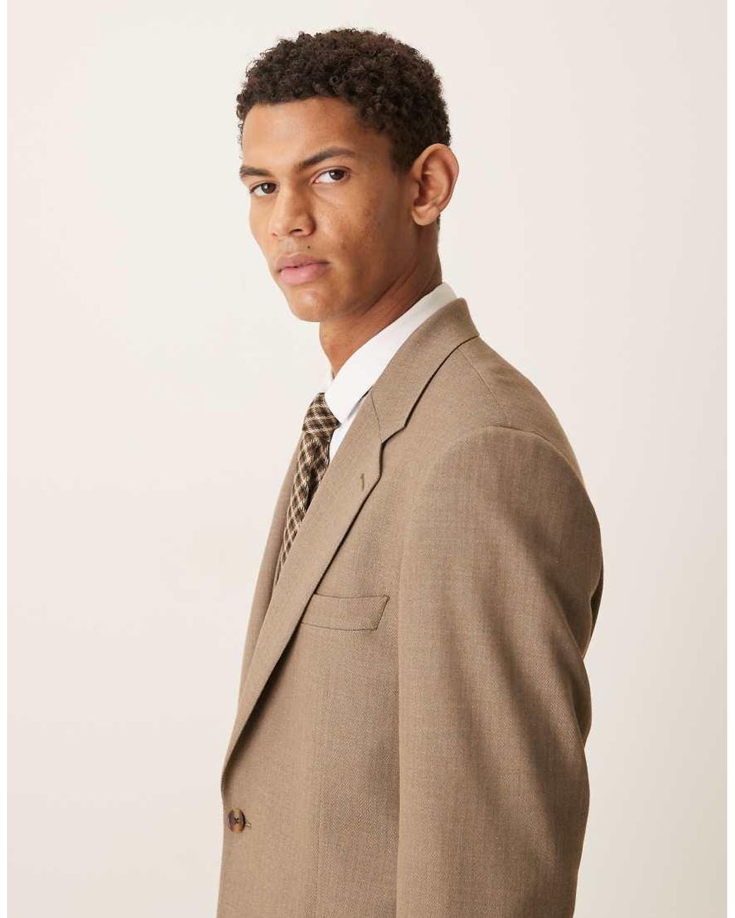 ASOS Natural Skinny Suit Jacket for men