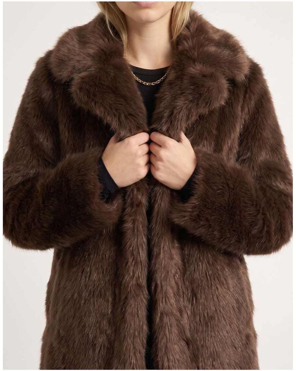 Harry Brown Natural Margaux Long Fur Coat