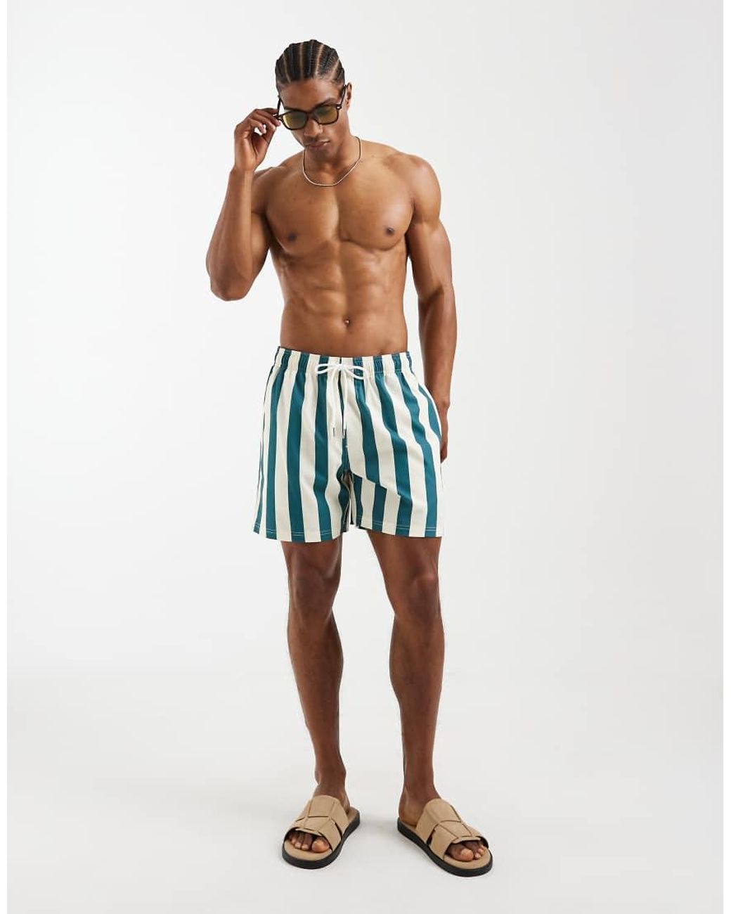 Cotton On Blue Strect Swim Shorts for men