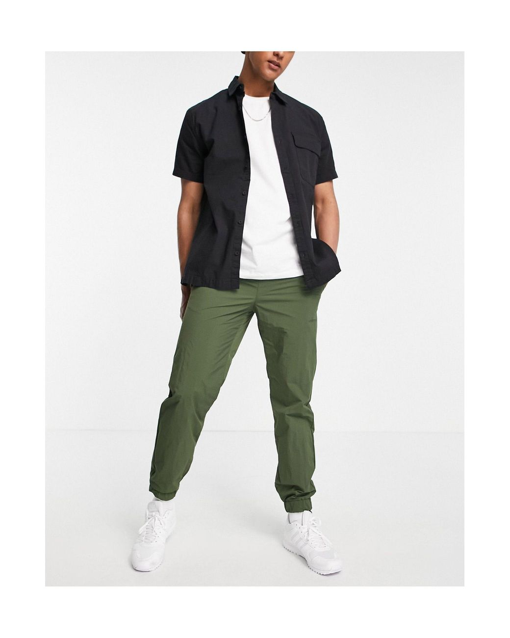 TOPMAN Synthetic Relaxed Nylon jogger 