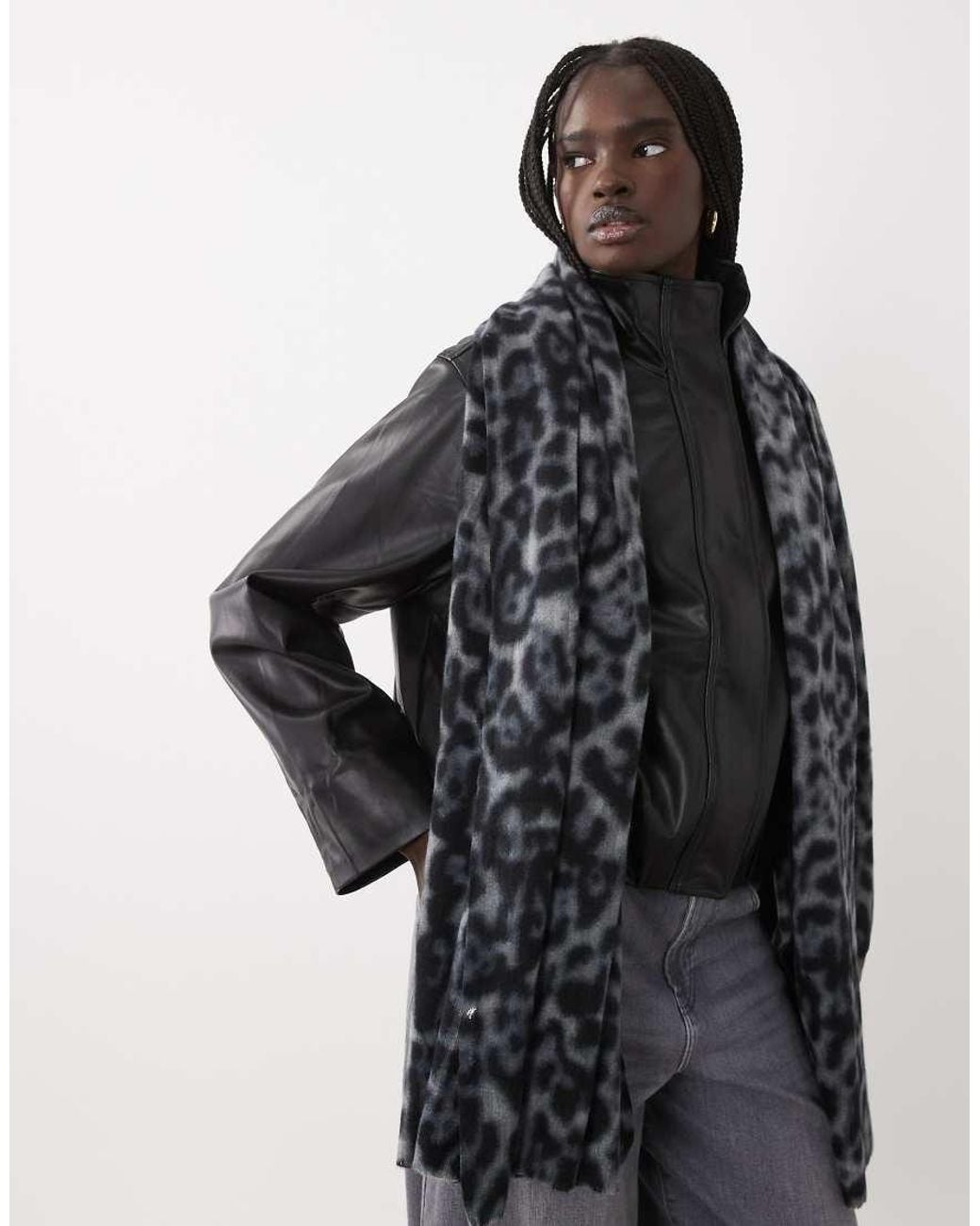 Mango Black Knitted Scarf