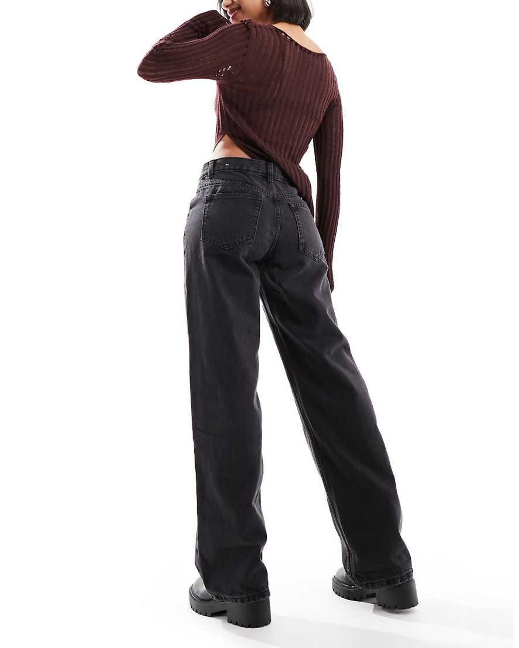 Mango Blue Straight Jeans