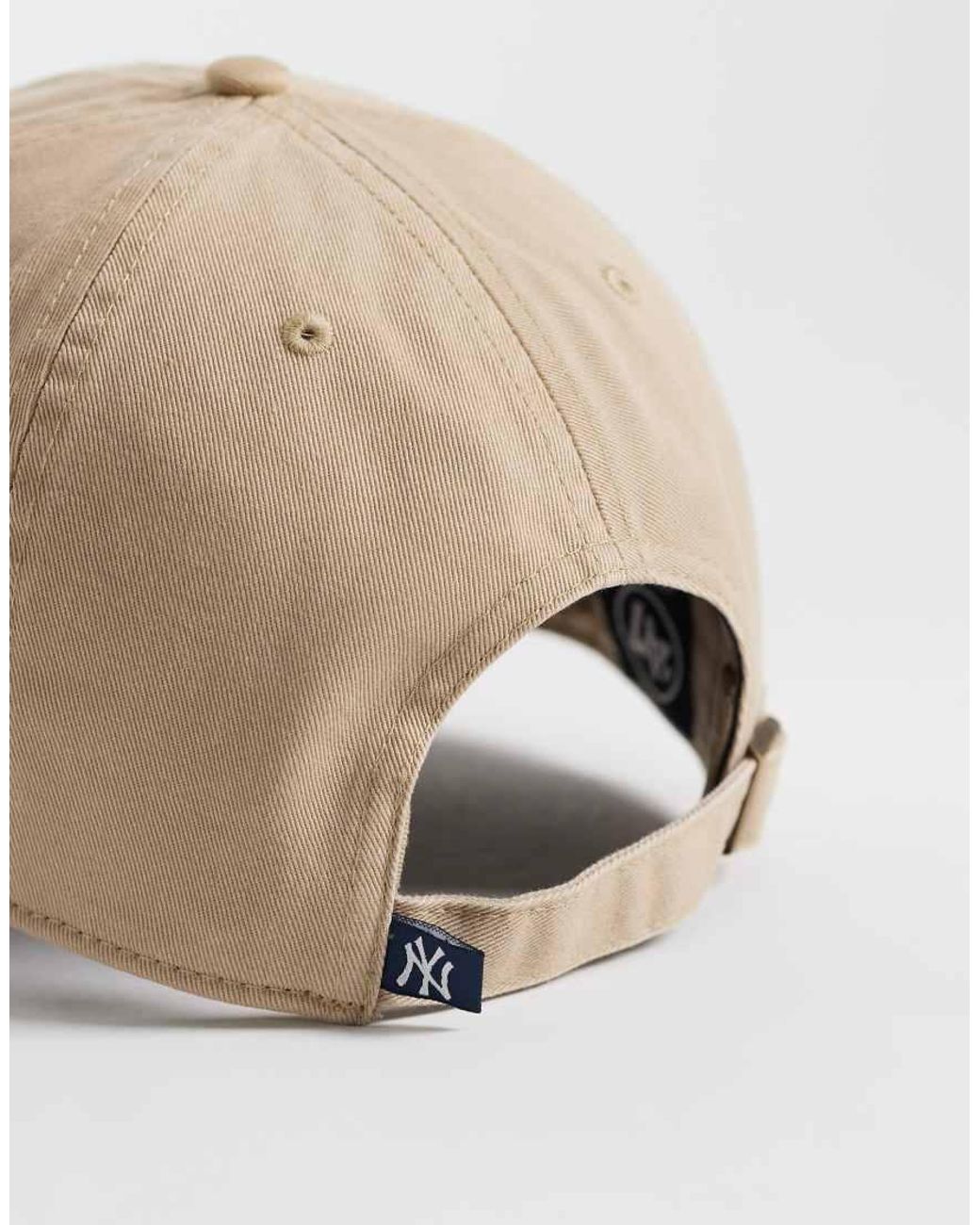 '47 Natural Ny Yankees Contrast Logo Clean Up Cap