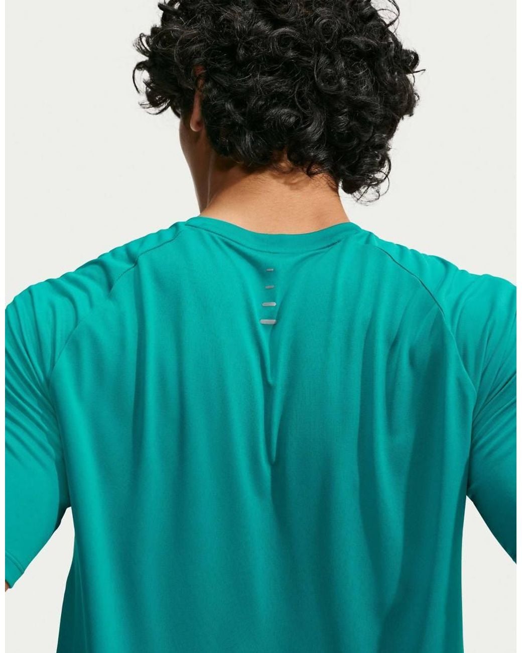 Nike Green Dri-Fit Adv Stride Short Sleeve Running Top for men