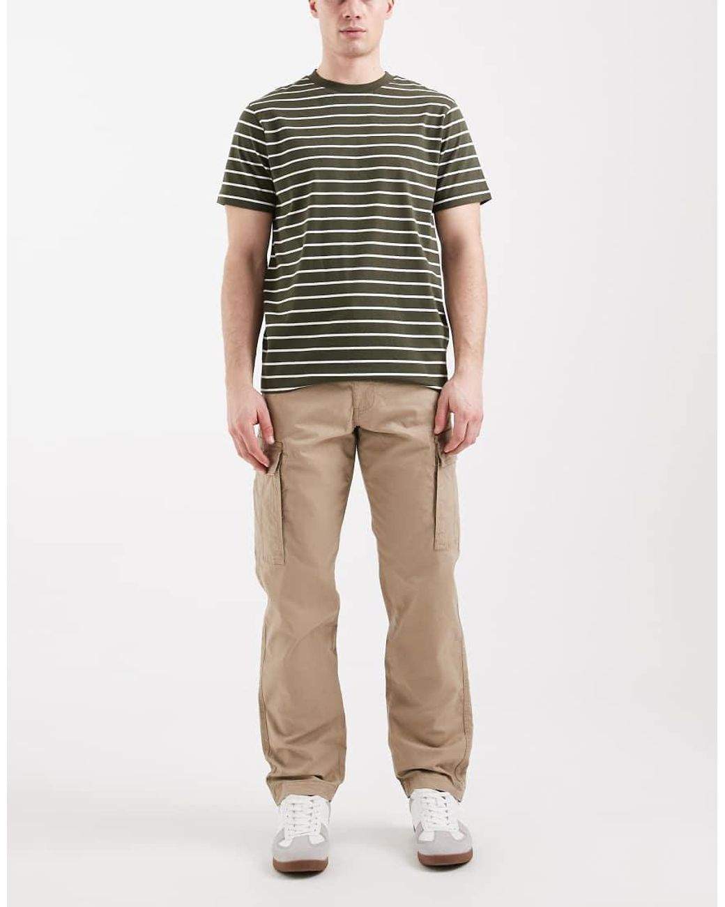 Jack & Jones Natural Straight Cargo Trousers for men