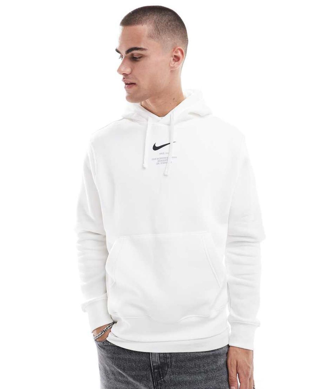 nike jdi club pullover hoodie white