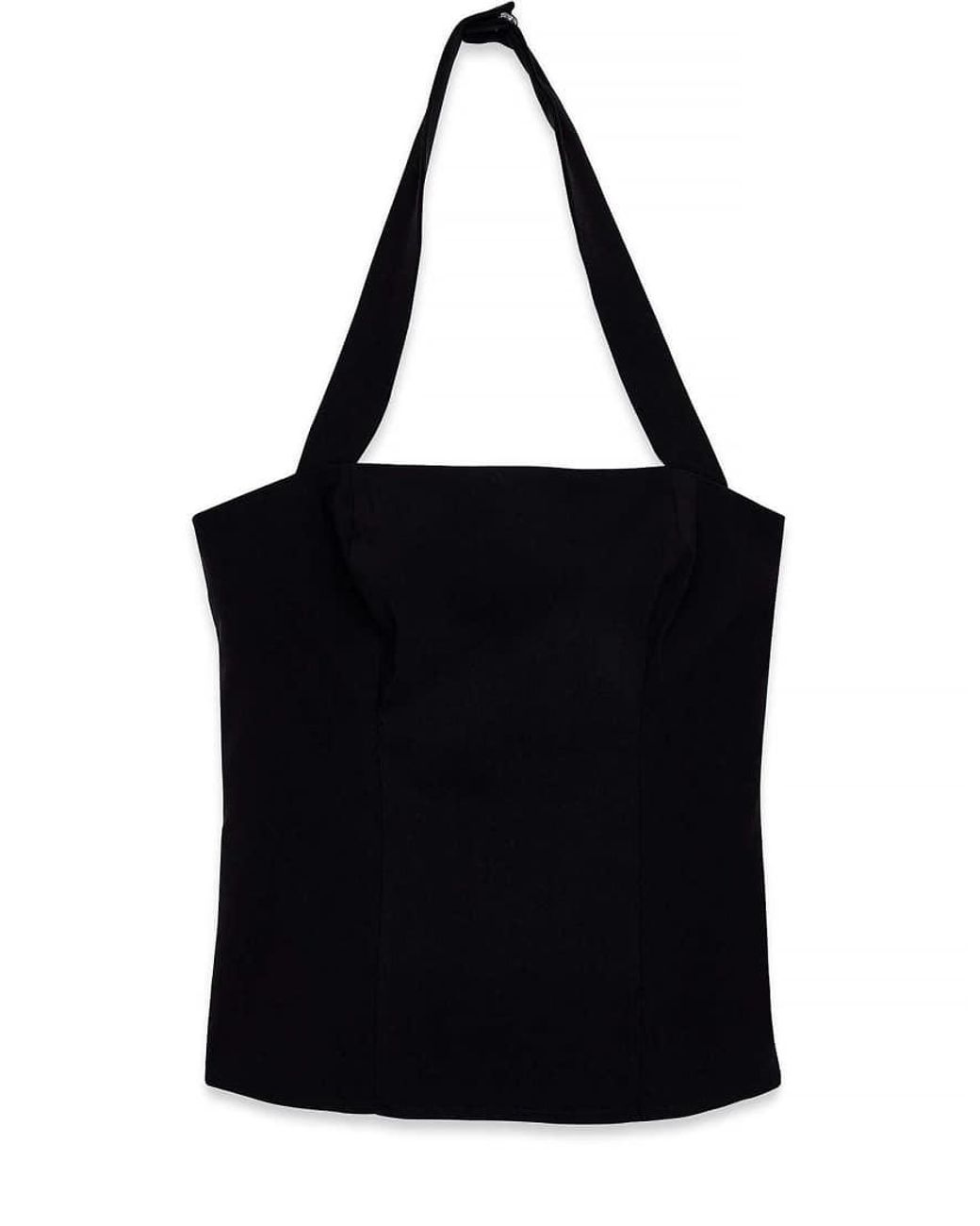 NA-KD Black Tailored Halterneck Corset Top