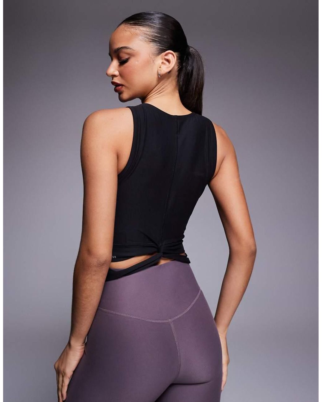 PUMA Black Cloudspun Twist Tank Top