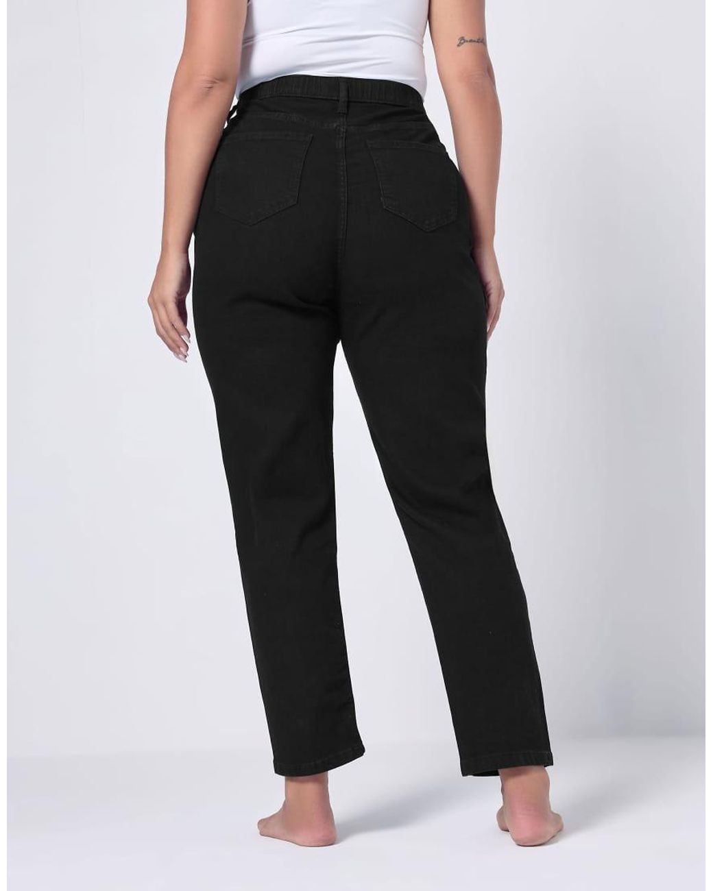 Yours Clothing White Mom Jeans