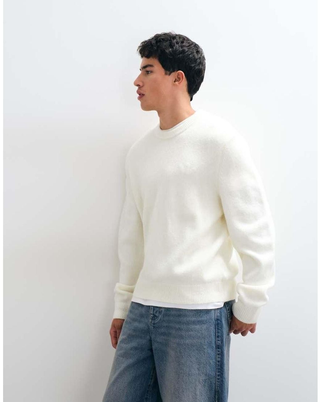 Adidas Originals White Knitted Jumper for men